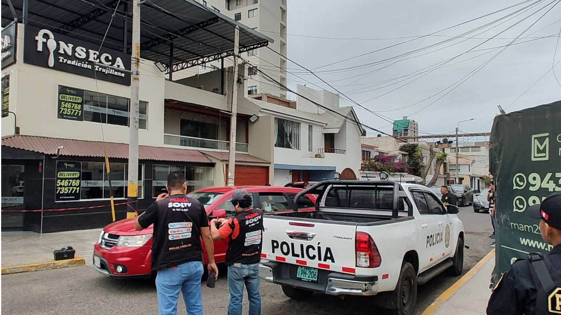 Asesinaron al hermano del alcalde de Pataz frente a un restaurante de Trujillo| Foto: Click Noticias (Facebook)
