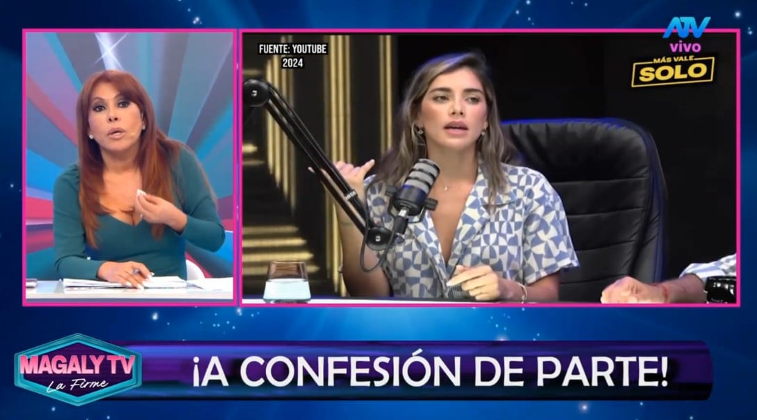 Magaly Medina arremete contra Mario Hart por culparla de la polémica con Korina Rivadeneira. Captura: Magaly TV La Firme.