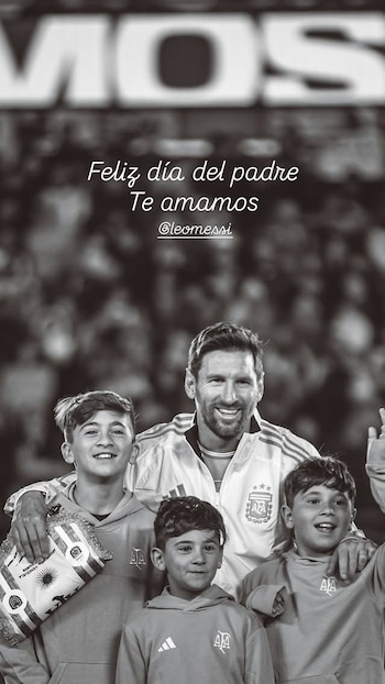 posteo roccuzzo día del padre messi