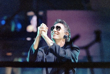 Roger Waters en Berlín en 1990