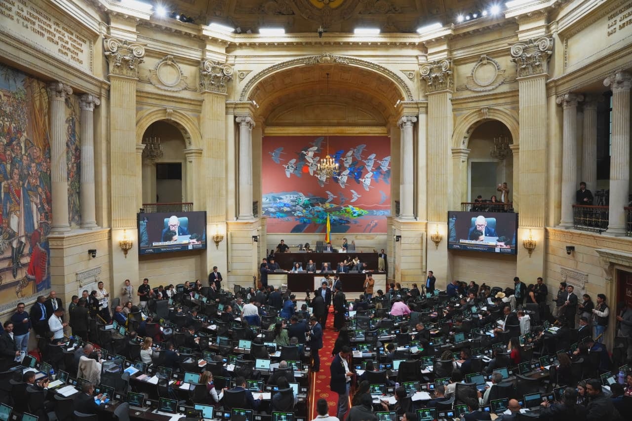 La Cámara de Representantes continuará el trámite de la reforma pensional el miércoles 28 de octubre a las 10 de la mañana. - crédito @CamaraColombia/X