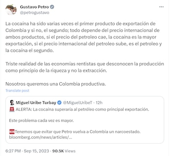 El presidente Gustavo Petro aseguró