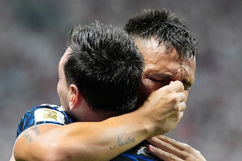 Lautaro Martínez se refirió al legado construido por Lionel Messi en la selección argentina (AP Foto/Rebecca Blackwell)