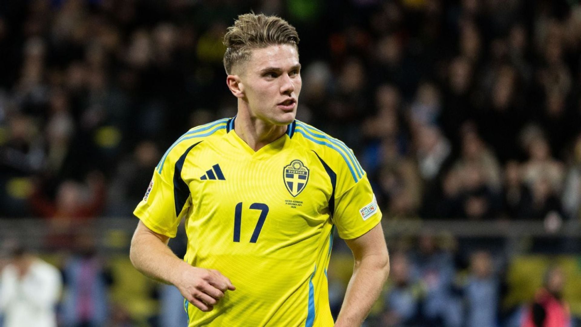 Viktor Gyökeres, la carta de gol de Suecia. - Crédito: AFP