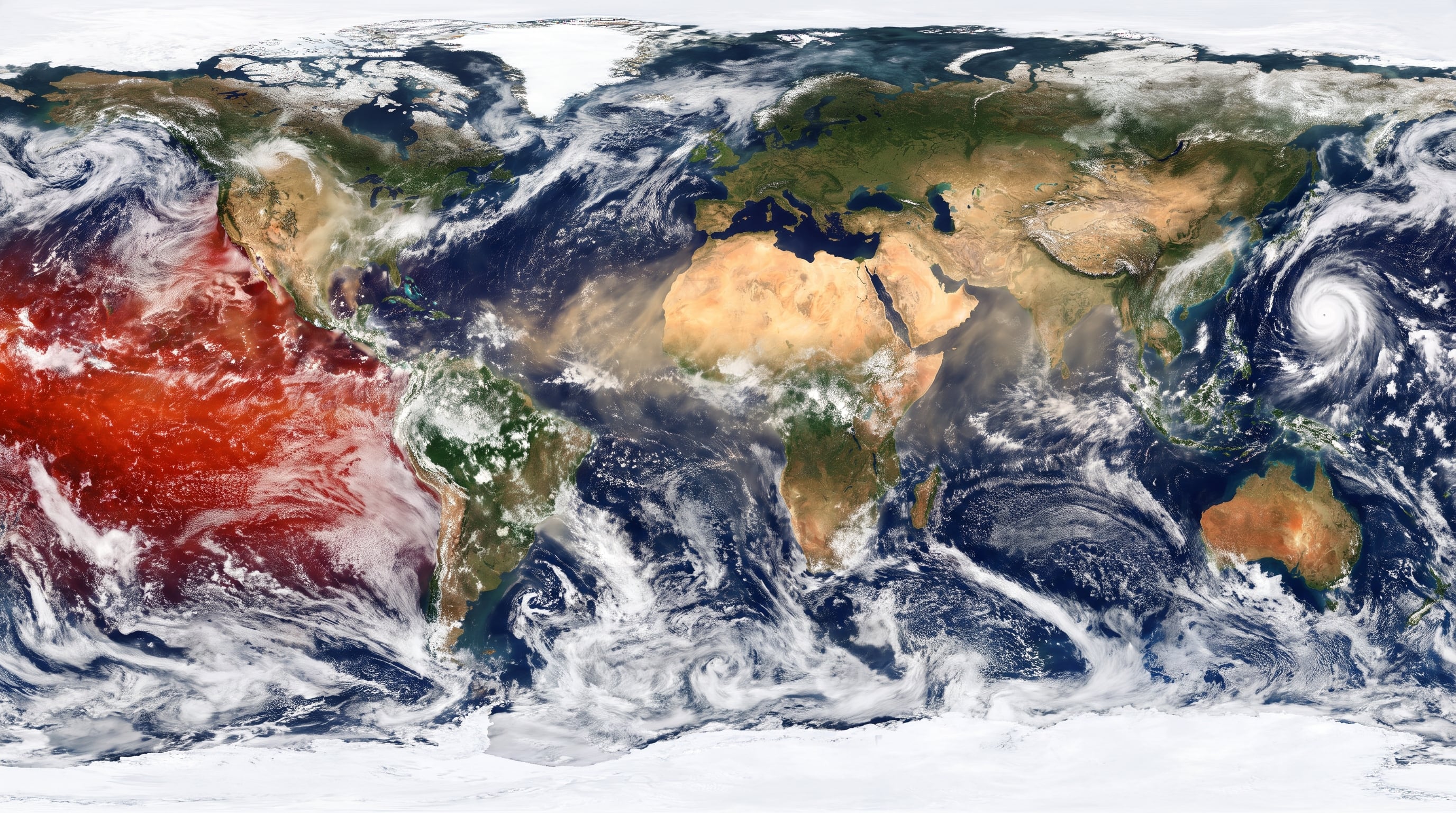 El Niño anticipa en Argentina una primavera y un verano con más lluvias y tormentas por una anomalía cercana a 2° en el Pacífico ecuatorial (Imagen Ilustrativa Infobae)