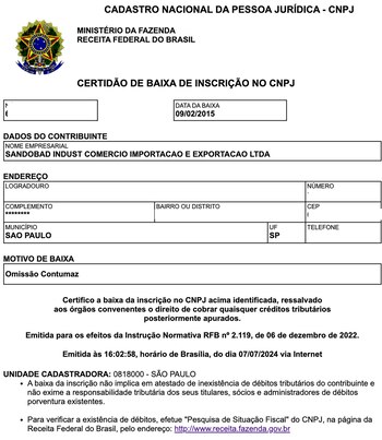Documento de cierre de Sandobad