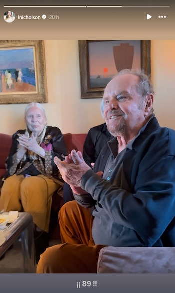 Jack Nicholson y su hija Lorraine