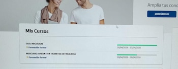 Intranet de Correos para que los trabajadores puedan iniciar su formación en el proceso de regularización