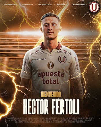 Héctor Fértoli, volante argentino, se