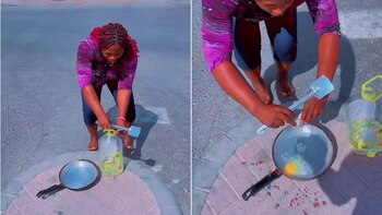 Una mujer en Dubai se