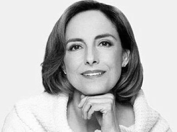 La actriz se mostró feliz