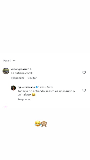 Ivana reaccionó a que la