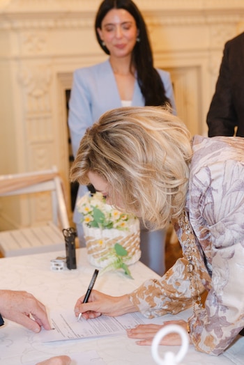 Imagen complementaria de Las 30 mejores fotos del casamiento civil de Andrea Ghidone y Pablo Otero