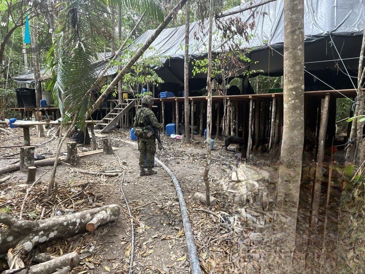 El operativo se desarrolló en un enclave controlado por presuntos integrantes del frente Juan Fernando Porras Martínez - crédito Ejército Nacional de Colombia