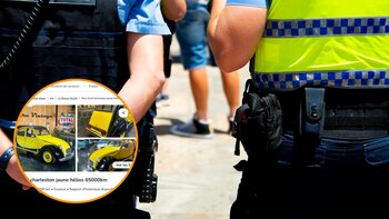 Un coche incautado por la