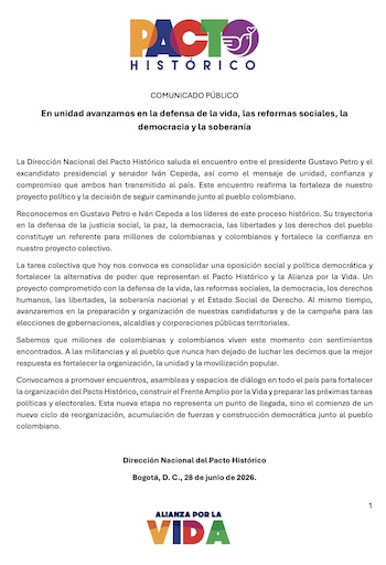 Pacto Histórico - crédito @PactoCol/X