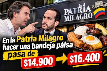 El precio de la bandeja paisa aumentará de $14.900 a $16.400 si el Congreso aprueba la ley de rescate Económico - crédito @QuinteroCalle/X