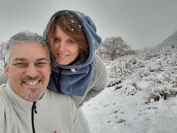 Gustavo y Laura en un