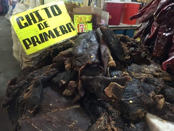 Carne de burro seca con