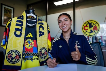 Mejía explicó que vivió dificultades personales fuera de las canchas y que su bienestar se deterioró en los últimos meses, pese a los logros con las Águilas. (X/ @AmericaFemenil)