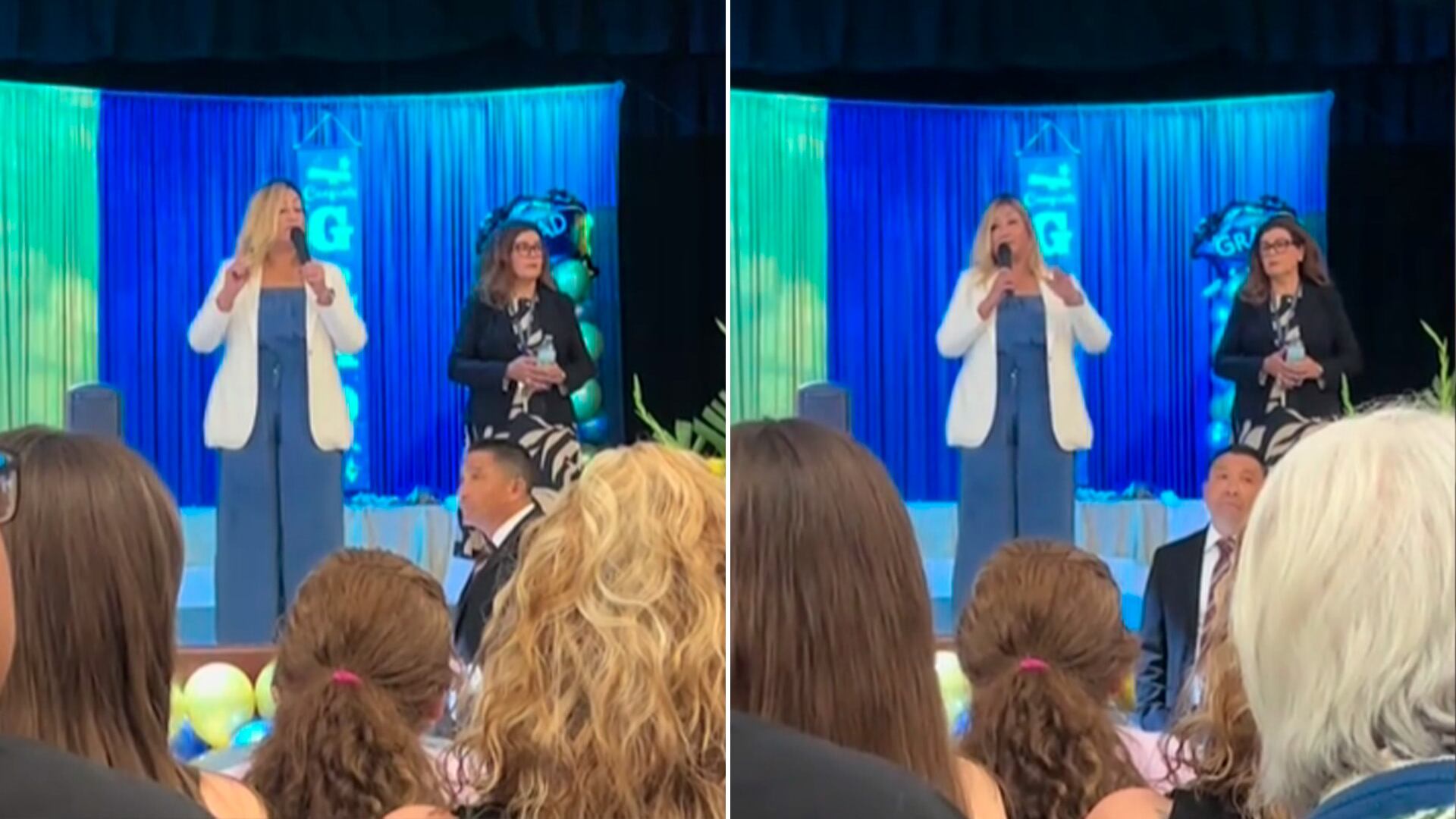 Maestra interrumpe graduación para alertar sobre redada migratoria del ICE:  “Queremos que estén a salvo” - Infobae