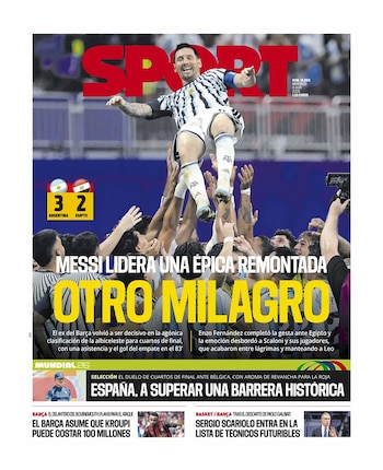 Victoria selección argentina portadas mundo