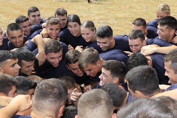 La Princesa Leonor junto a