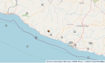 Temblor reportado en Guerrero.
(SSN)