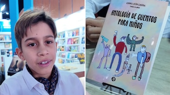 Ginno León Gabba, el autor de 11 años que deslumbra en la Feria del Libro: “Escribo para disfrutar”