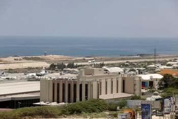 A general view shows planes