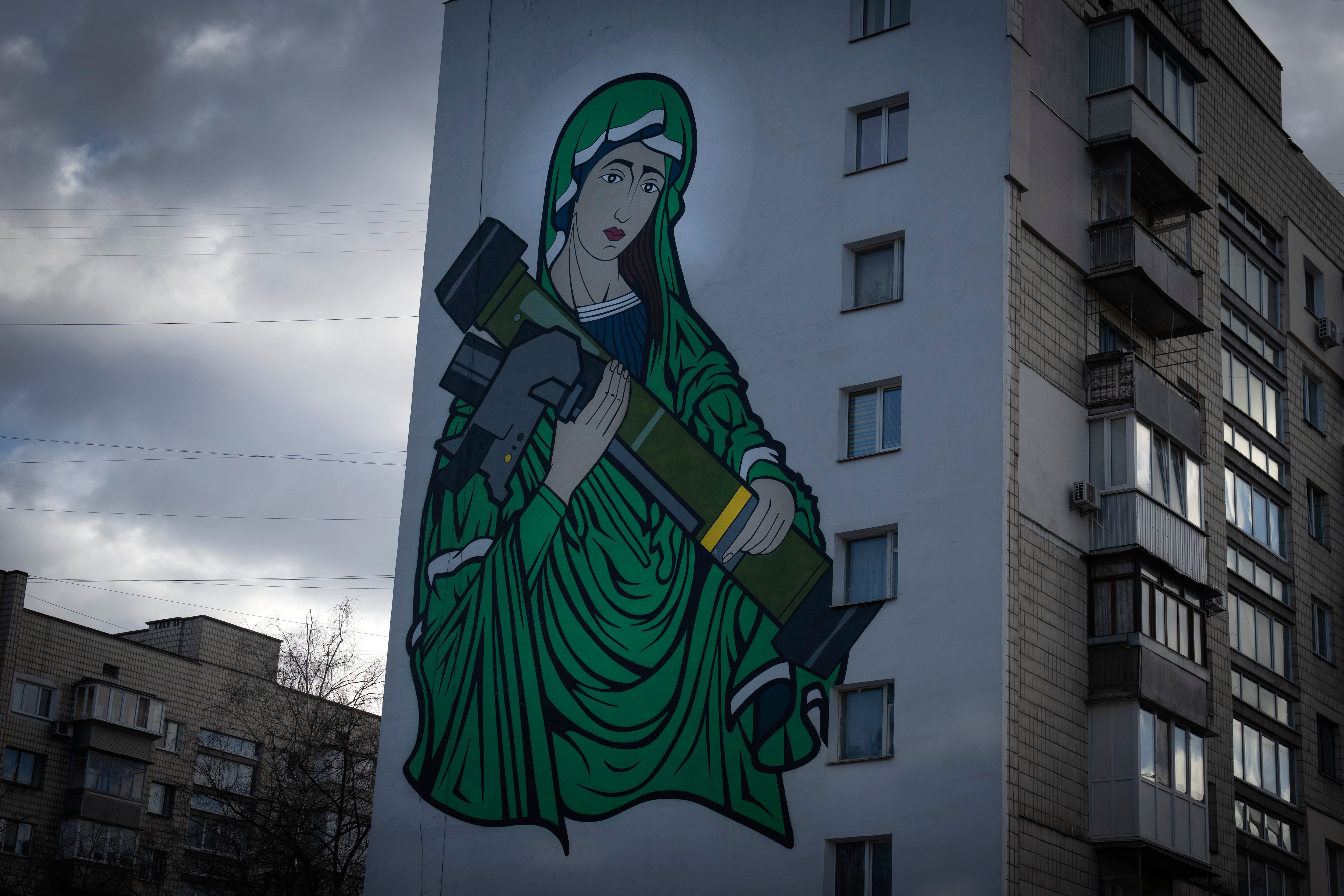 Mural en Kiev dedicado a