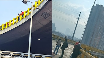 Joven habría intentado lanzarse del