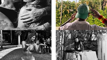 Stephanie Cayo y Alejandro Sanz