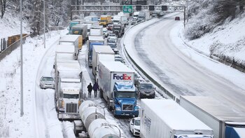La nieve por efecto lago