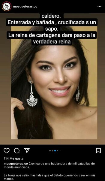 Fotografía tomada de @mosqueteras.co