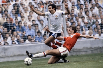 Michel Platini seleccion Francia