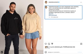 Amoroso mensaje que dedicó Sebastián