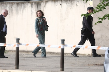 La exministra de Defensa, María Dolores de Cospedal, a su llegada a la Audiencia Nacional (Eduardo Parra / Europa Press)