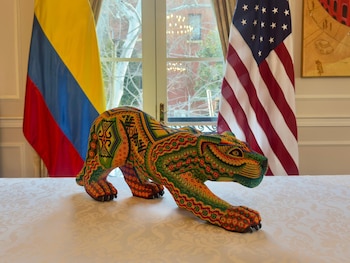 La pieza artesanal del jaguar,