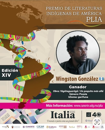 Wingston González ganó el Premio de Literaturas Indígenas de América 2026 con Un poquito más allá, una obra escrita en garífuna.