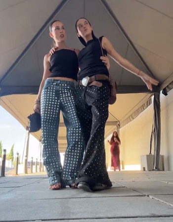 Victoria Federica con sus amigas en un concierto de Bad Bunny (REDES SOCIALES).