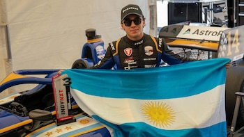 El argentino Alessandro De Tullio ganó otra vez en la Indy Nxt y crece su sueño de llegar a la IndyCar