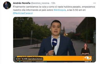 Trino del periodista Andrés Noreña.