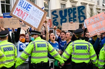 Hubo protestas en Inglaterra en