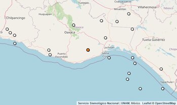 Temblor reportado en Oaxaca.
(SSN)