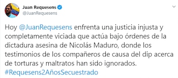 Juan Requesens tuits