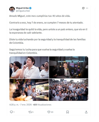 Con este mensaje en X,