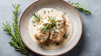 Pechugas de pollo bañadas en