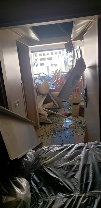 Daños en el Saint George Hospital University Medical Center de Beirut