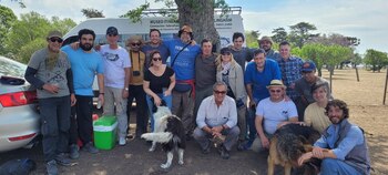 El equipo completo de una